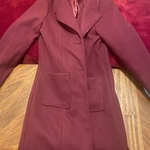 Coat womens trench long coat small